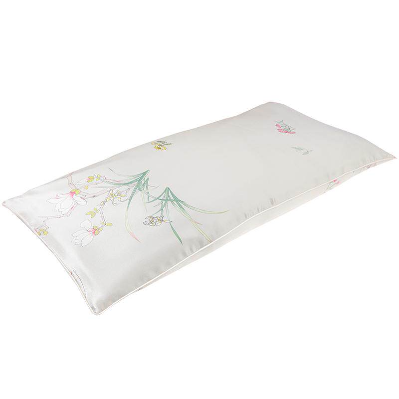 【皇锦】真丝印花荞麦枕头经典形枕头/枕芯