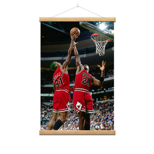 经典球星大虫罗德曼海报挂画篮球球星周边纪念装饰画壁画生日礼物