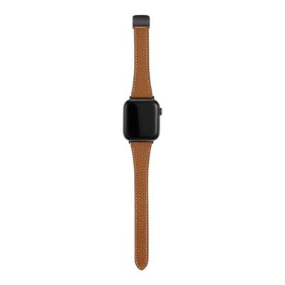 iWatch表带真皮荔枝纹小蛮腰磁吸