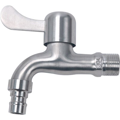 不锈钢洗衣机龙头4分6快开家用拖把池单冷室外水笼头专用水嘴