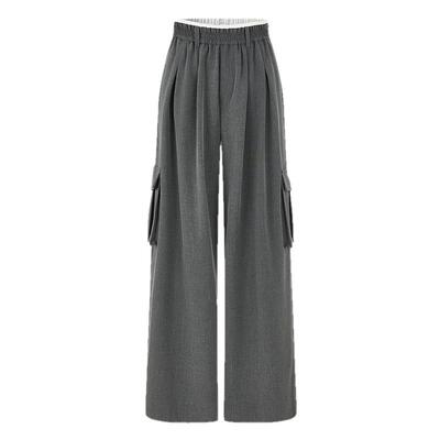 MOUSSY 2026秋季新品慵懒工装风通勤阔腿休闲长裤女031JSA31-1002