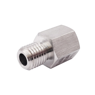 0166.美制 内丝NPT1/4 转 公制 外丝M12X1.5  不锈钢螺纹转换接头