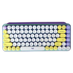 适用于罗技POP KEYS无线机械键盘保护膜Logitech泡泡蓝牙YR0080台式机电脑按键防尘套凹凸垫罩键位全覆盖配件
