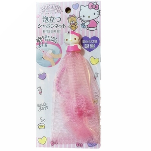 日本 hello kitty泡沫洁面洗脸手工皂起泡网 洗面奶打泡网吸盘式