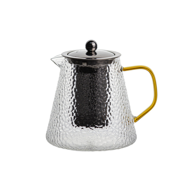 锤纹加厚玻璃茶壶家居泡茶套装
