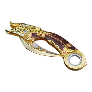 CSGO可折叠旋转爪子刀游戏周边练习玩具刀淬火合金不开刃鹰爪刀