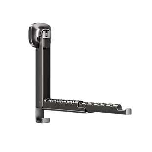 吸盘伸缩晾衣架家用阳台可折叠壁挂式窗户挂衣架子免打孔晒衣神器