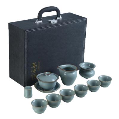 容山堂汝窑汝瓷整套功夫茶具