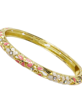 掐丝圆形复古风景泰蓝手镯包邮