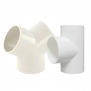 T型Y型油烟管变径80三通75排气扇110厨卫通风160烟管ABS排风接头