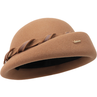 2025秋冬法式羊毛呢贝雷帽子女英伦复古优雅百搭画家帽子时尚礼帽