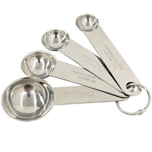厨森林®量勺304不锈钢克数勺厨房刻度勺子计量匙烘焙控盐勺食品级