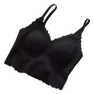 深圳南油高端大牌女装带胸垫蕾丝设计感背心春夏新款修身短款吊带