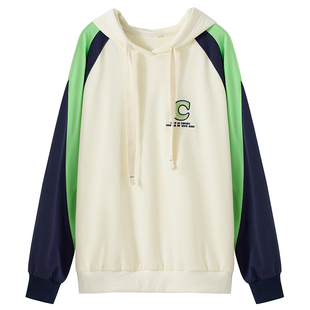 秋装卫衣长袖初中女生休闲上衣连帽少女秋装2025新品大童运动T恤