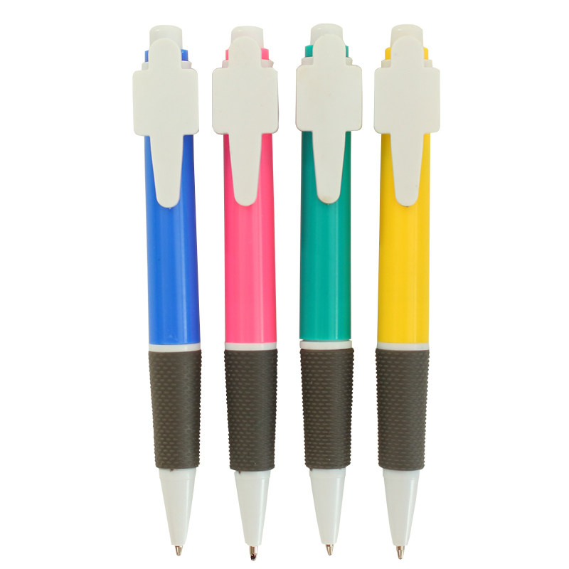 广告笔定制logo刻字圆珠笔多色按压式油笔礼品订制二维码印刷