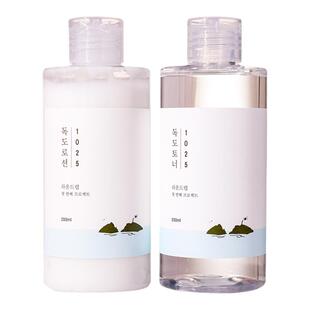 谢欣桐 韩国Round Lab柔恩莱独岛水乳爽肤水乳液保湿清爽控油正品