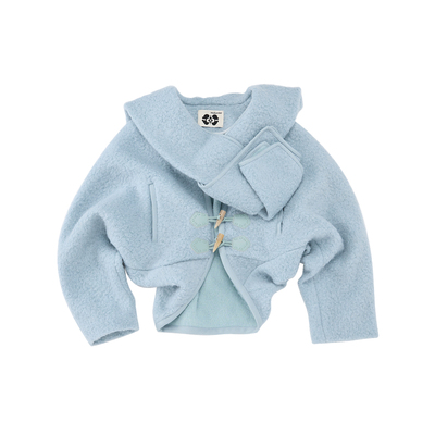 MEDIUM WELL x LOOKNOW 2025年羊毛围巾领廓形外套