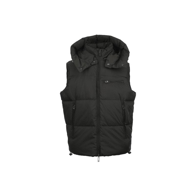 【自营】EMPORIO ARMANI/阿玛尼宽松休闲男士连帽羽绒马甲背心