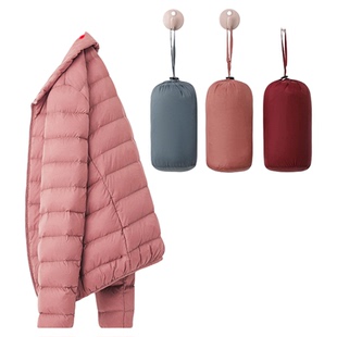 鸭鸭轻薄排骨羽绒服女爆款2025女款新款冬季保暖女士立领短款外套