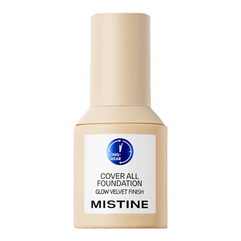 Mistine蜜丝婷粉底液小蓝盾遮瑕持久不脱妆蜜思婷官方旗舰店正品