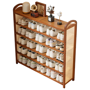 复古风鞋架子多层家用门口入户门小窄鞋柜简易出租房用轻奢高级感