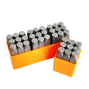 乐言皮艺手工字模钢字码冲子2-10AZ钢印号码数字英文钢字母打号器