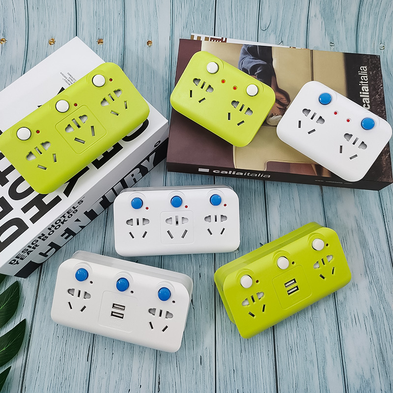 无线转换器转换插头多功能独立开关USB充电一转二三多用插座插排