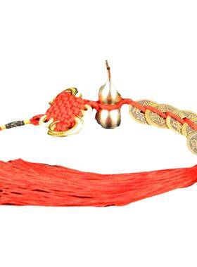 纯铜镇宅门对门挂件五帝钱