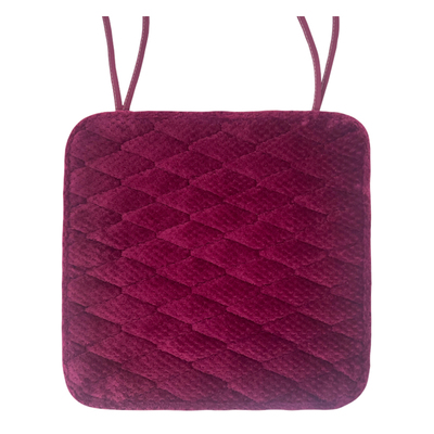 金华毛绒梯形中式餐椅垫