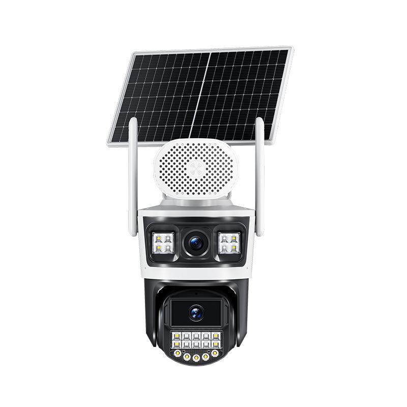 沃浦AOV太陽能監(jiān)控攝像頭無電無網(wǎng)360度室外家用遠程手機4G免流量