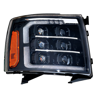 适用Chevrolet 2007-2014 Silverado改装LED大灯总成超亮透镜大灯