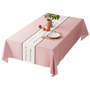 加厚防油餐桌布PVC环保无味桌布学生书桌垫茶几防烫ins长方形桌垫