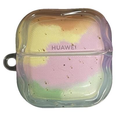 适用华为耳机壳韩风晕染