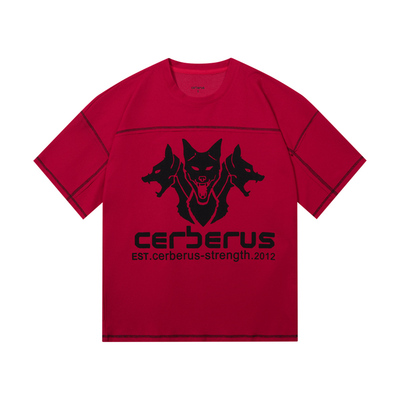 短袖健美人群粗犷复古裁剪