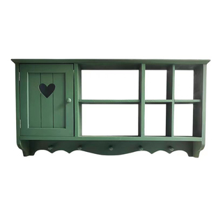 zakka美式搁板置物架墙上壁挂式实木小型吊柜餐边柜杯子收纳架窄