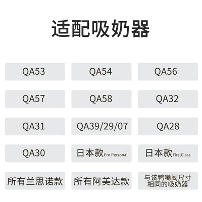 适用Lansinoh兰思诺阿美达贝亲吸奶器通用配件鸭嘴阀门吸奶阀