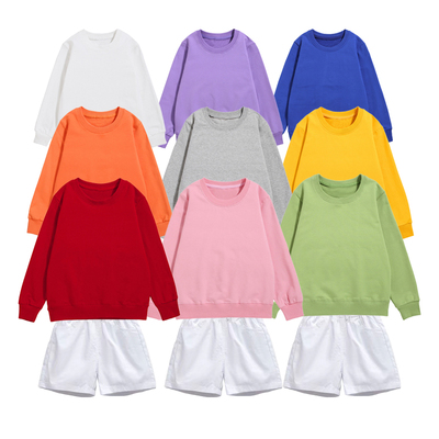 男女童彩色卫衣白纱裙蓬蓬舞蹈服