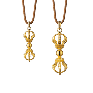 玺匠金铺《足金古法金刚杵》足金9999 黄金吊坠挂件礼物