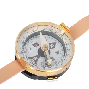 俄式腕表式指北针强磁高精度带制动开关夜光仿古苏联造型指南针