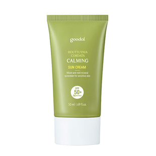 韩国Goodal果达儿鱼腥草镇静补水化学防晒乳霜男女清爽舒缓敏感肌