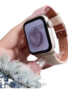 iwujiao苹果iWatch荔枝纹拼色