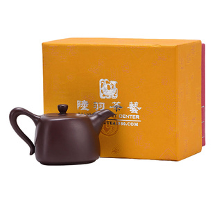 天福茗茶 陆羽紫砂午马春风壶 紫砂壶单壶泡茶壶茶具礼盒装200ml