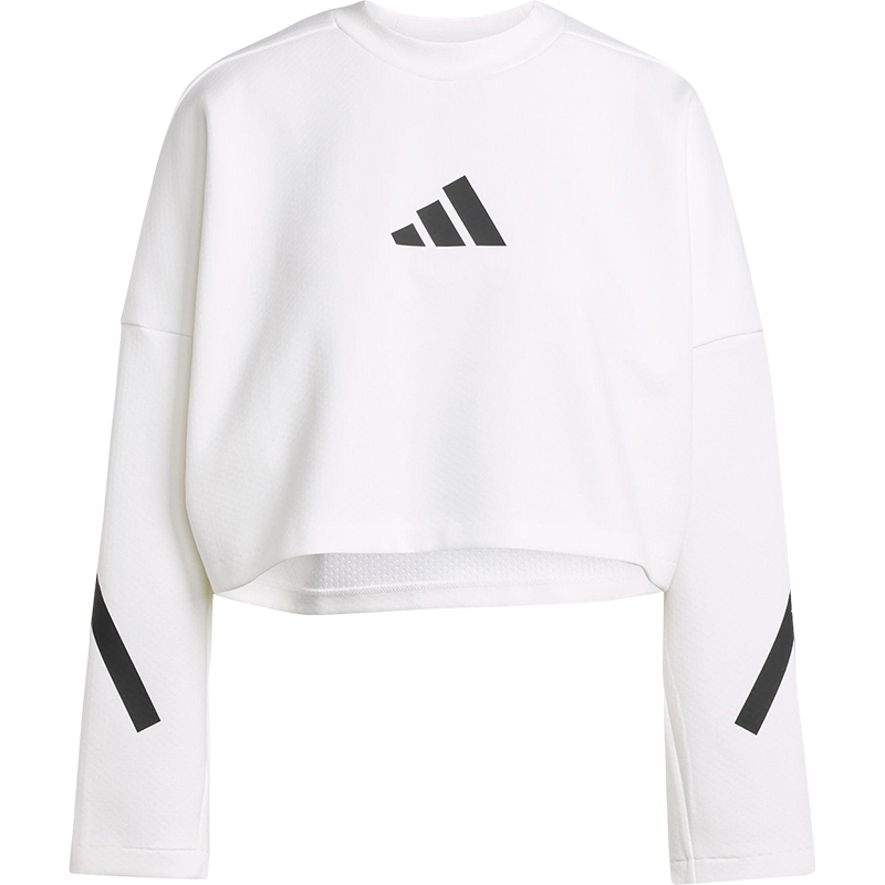 Adidas/阿迪达斯官方正品春季新款女士时尚简约短款卫衣JW1759