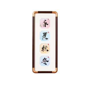 仿铜角相框空框摆台字画书法画框装裱四连框装饰摆件挂墙定制diy