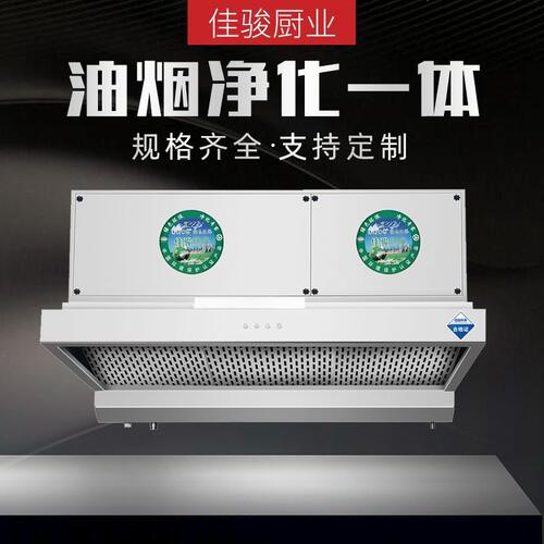 批发油烟净化排烟罩 饭店厨房油烟分离集烟罩 商用油烟净化一体机
