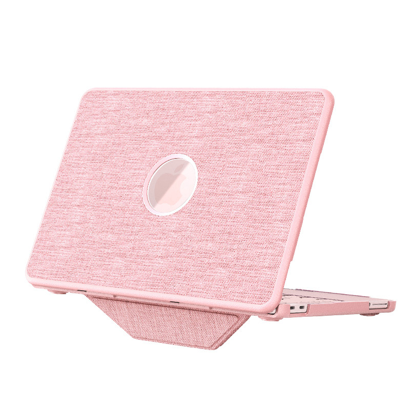 mousmore适用2026新款MacBook Neo软边全包防摔保护壳neo笔记本电脑mac布艺商务创意支架套轻薄小红书网红潮