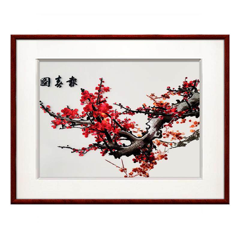 紫腾随轩中式苏绣挂画