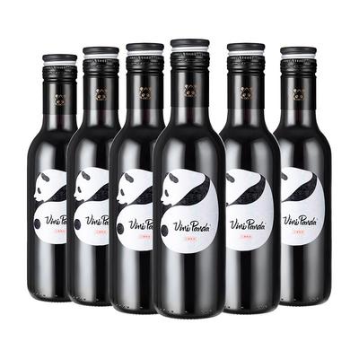 官方正品张裕国产葡萄酒菲尼潘达半干型红酒188ml*6瓶小瓶装