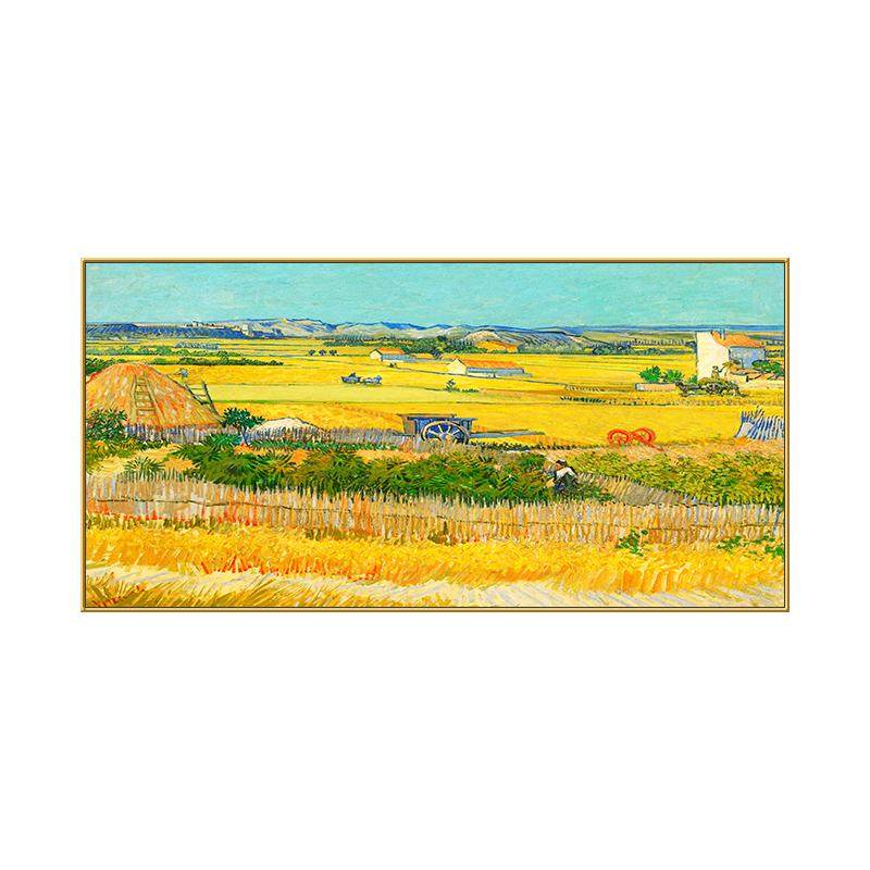 梵高丰收艺术名画沙发墙客厅壁画
