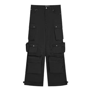 TRENDYWU 新品重工挺括立体多口袋机能高街vibe双层厚百搭炮弹裤